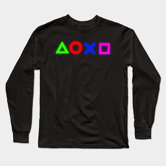 Controller Buttons Long Sleeve T-Shirt by PH-Design